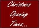 Christmas Opening Times