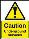 Caution underground services sign